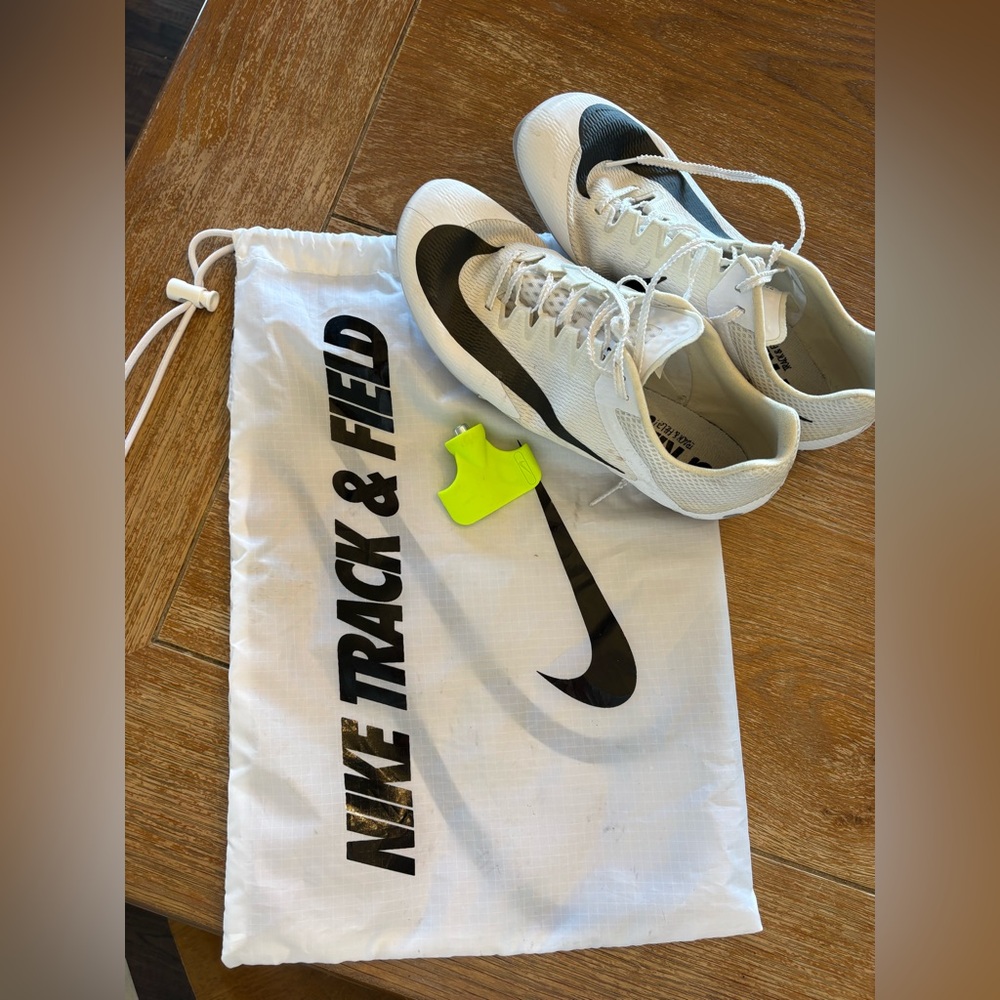 Nike White and Black Track Spikes